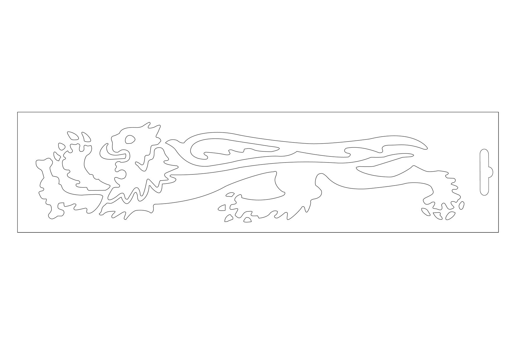 Image of Aufkleber Malossi Löwe weiss links 24 cm