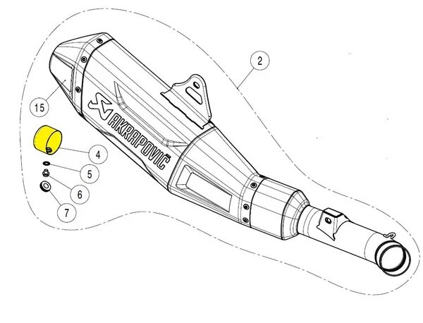 Image of DB Killer Akrapovic V-TUV349