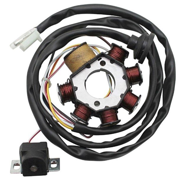 Image of Lichtmaschine Minarelli/ China 2T 5-polig 3fach Stecker + 2 Einzelkabel