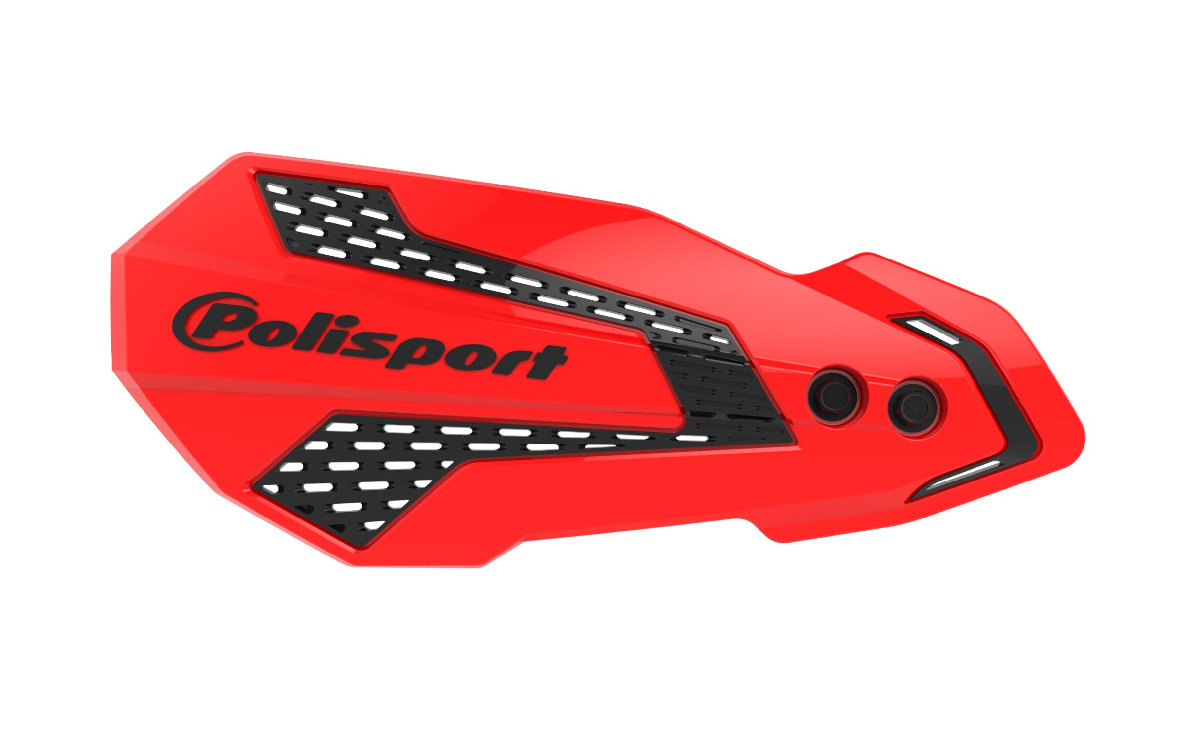 Image of Handprotektoren Polisport MX Flow rot / schwarz CRF 250 / 450 mechanische Kupplung