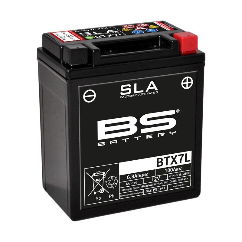 Image of Batterie SLA BS Battery BTX7L 12V - 6Ah