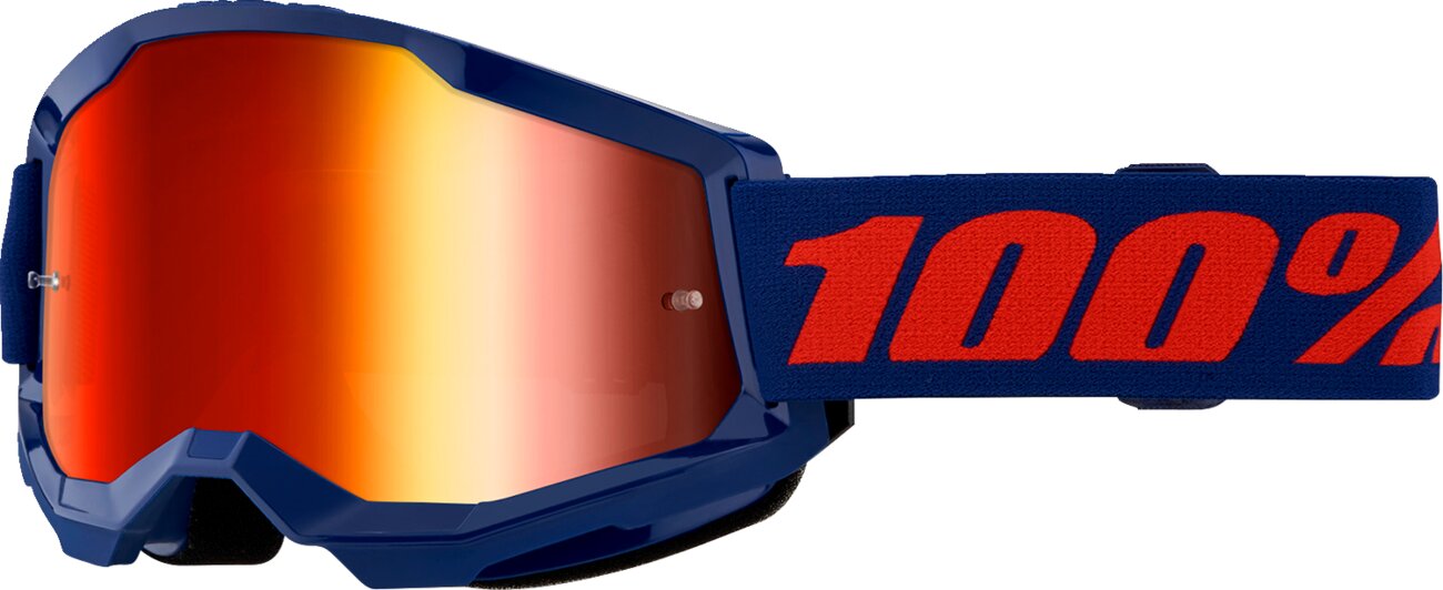 Image of Crossbrille 100% Strata 2 marine blau rot verspiegelt