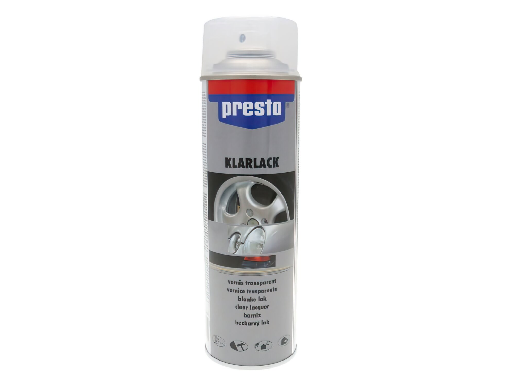 Image of Klarlack Spray Presto glänzend für Felgenspray 500ml