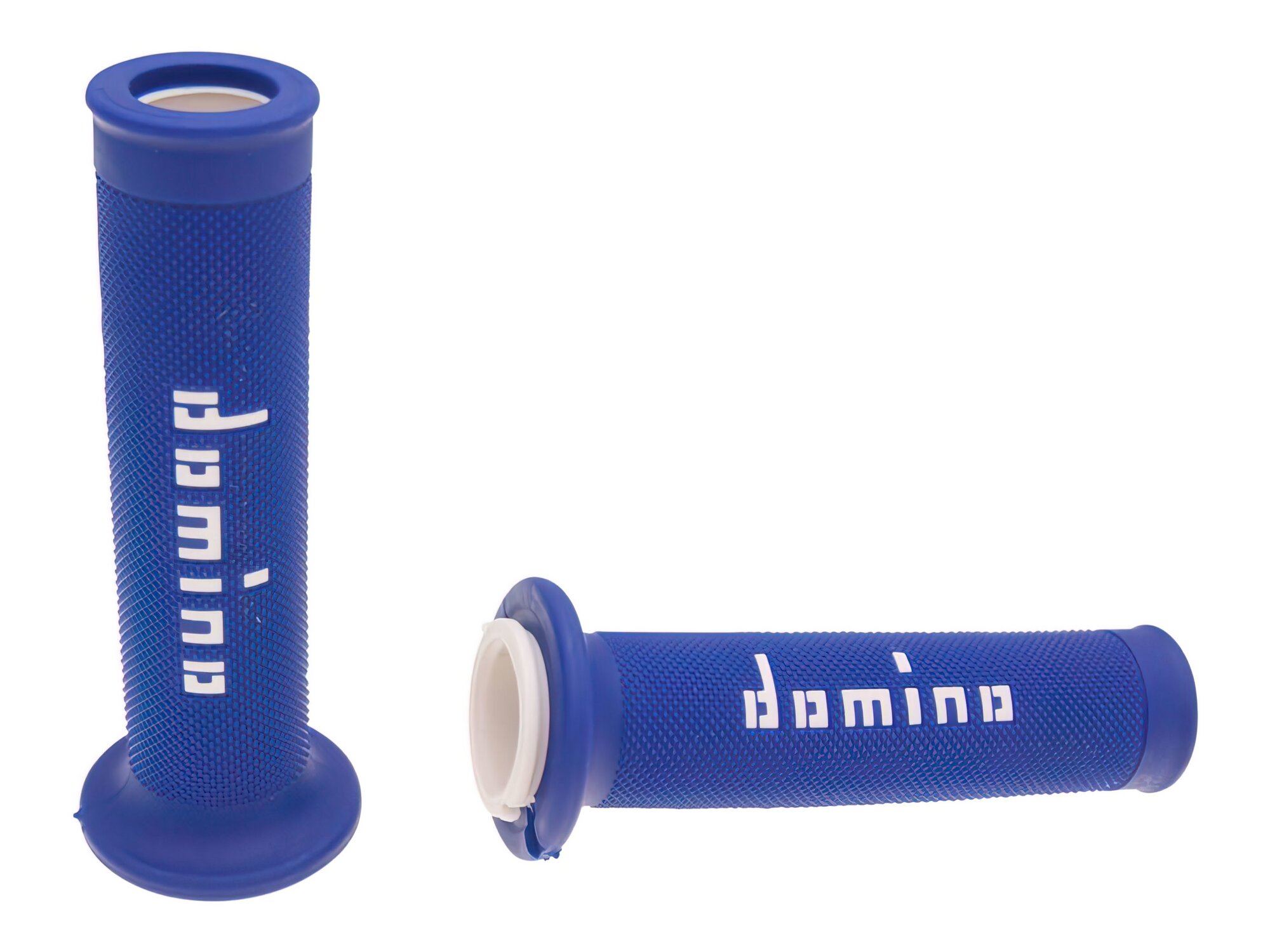Image of Griffe Domino A010 On-Road blau / weiß (Enden offen)