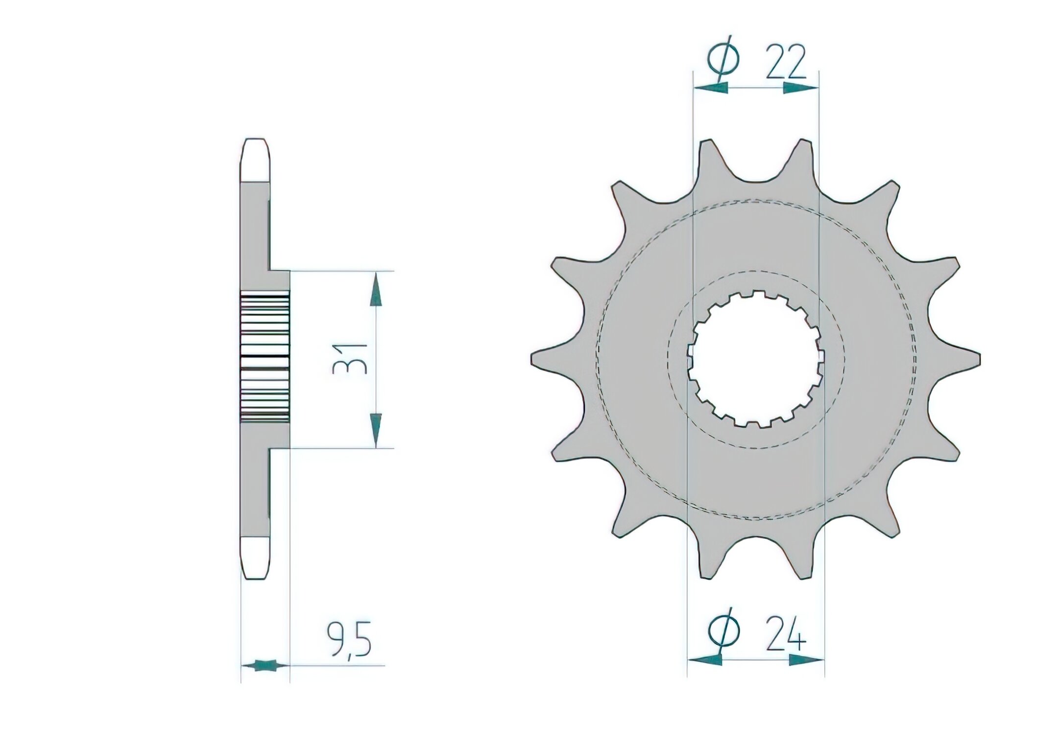 Image of Ritzel Afam 13 Zähne RM-Z / RMX 450