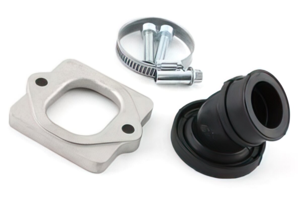 Image of Ansaugstutzen Polini 360° / 58° AW 25mm Piaggio / Gilera