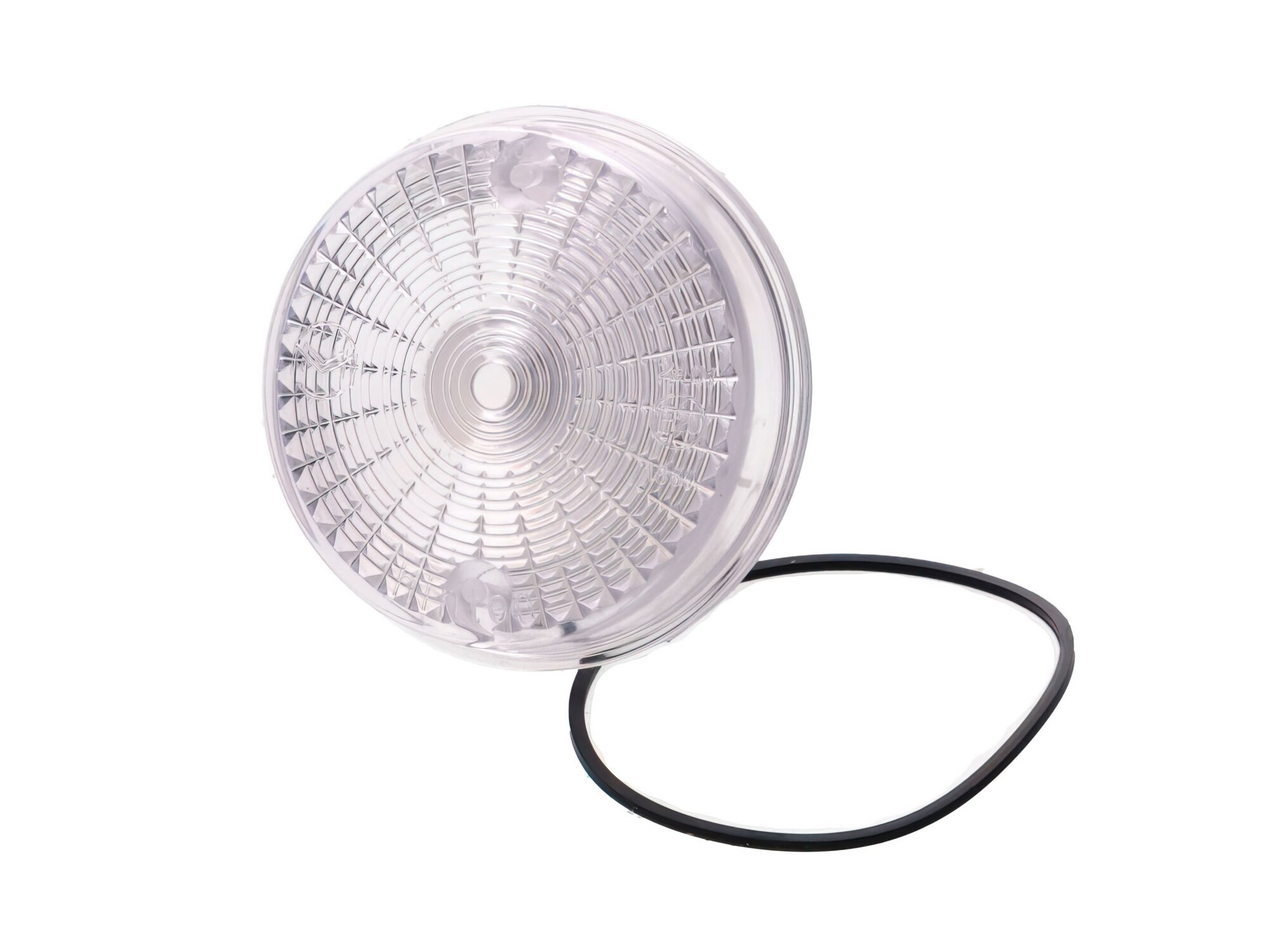 Image of Blinkerglas hinten 80mm weiß Simson S51