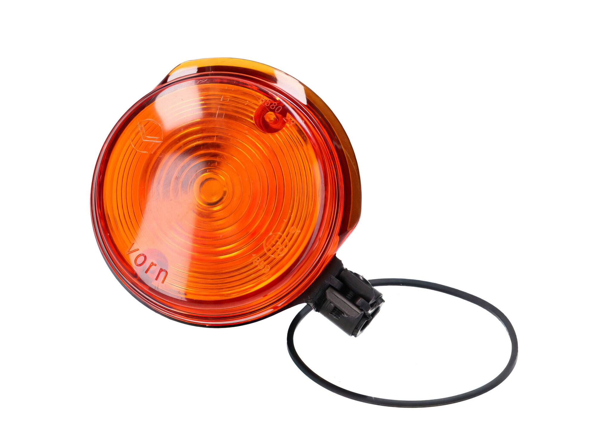 Image of Blinker vorn 80mm orange / Endkappe schwarz Simson S51