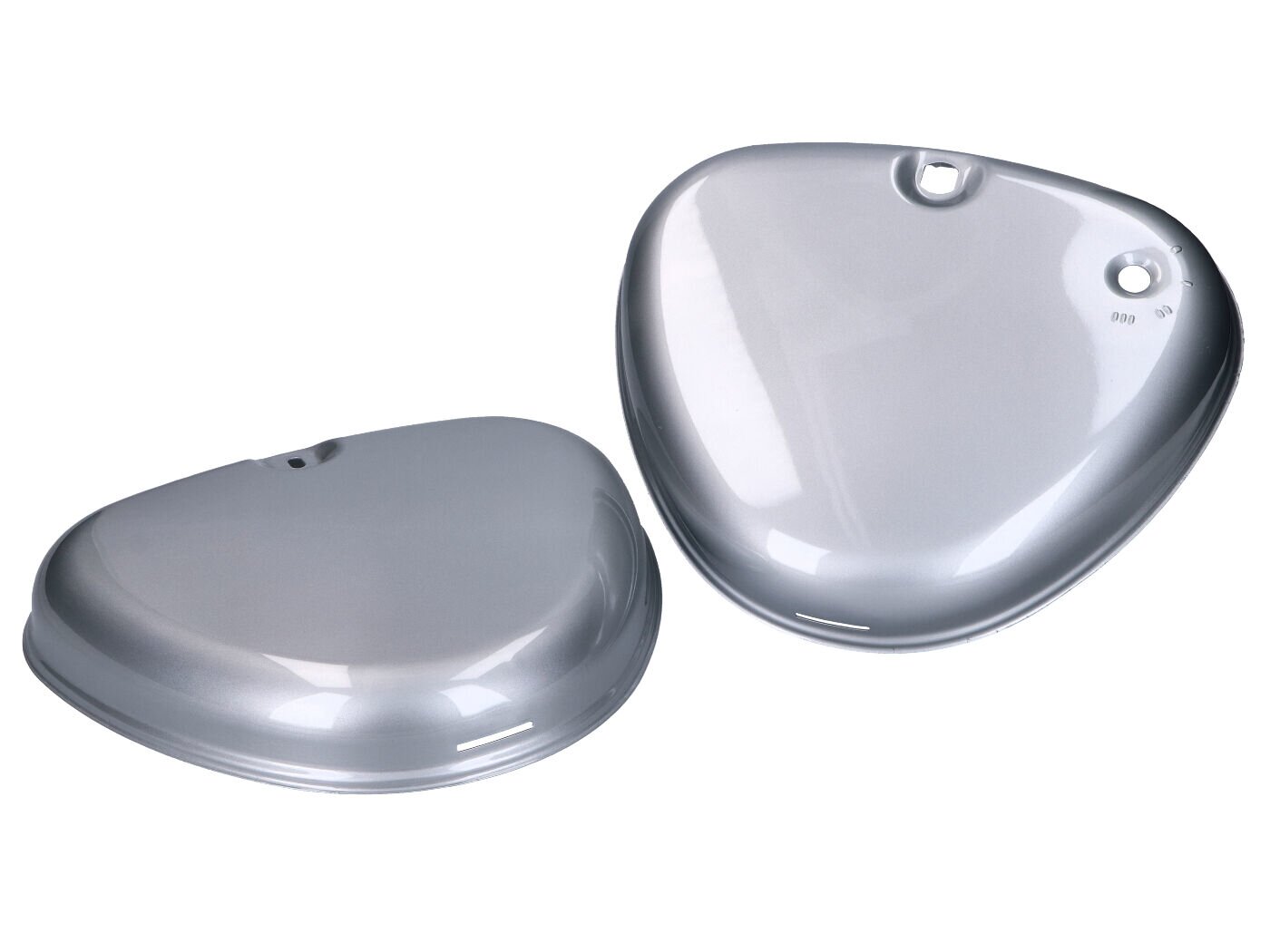 Image of Seitendeckel Set silber metallic Simson S50 / S51 / S70