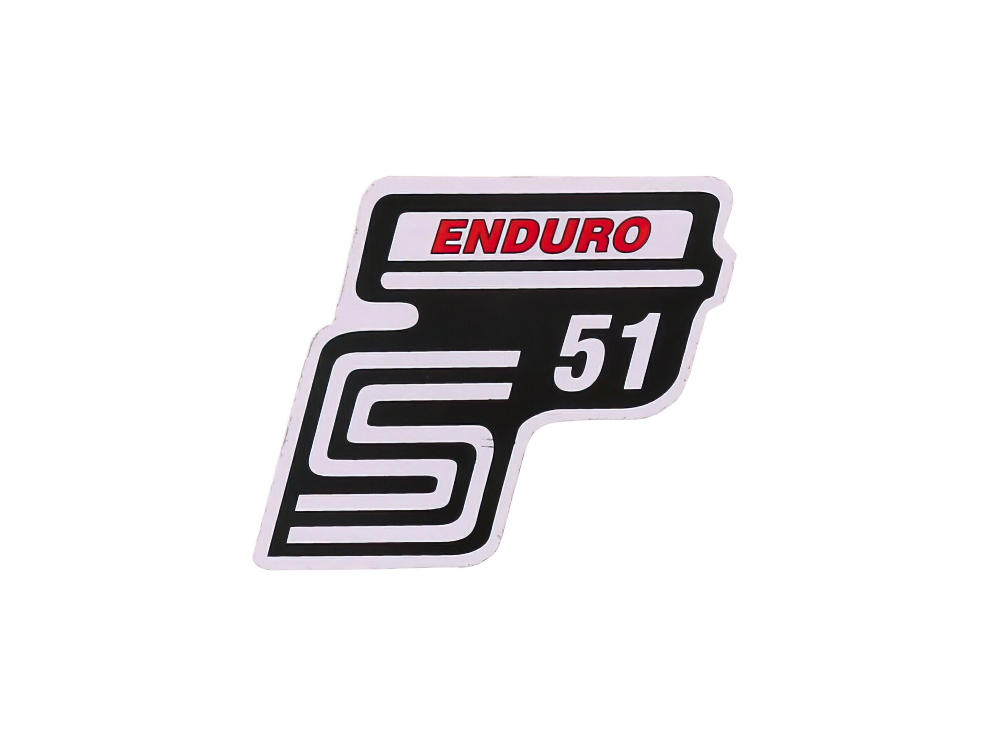 Image of Schriftzug S51 Enduro Folie / Aufkleber rot Simson S51