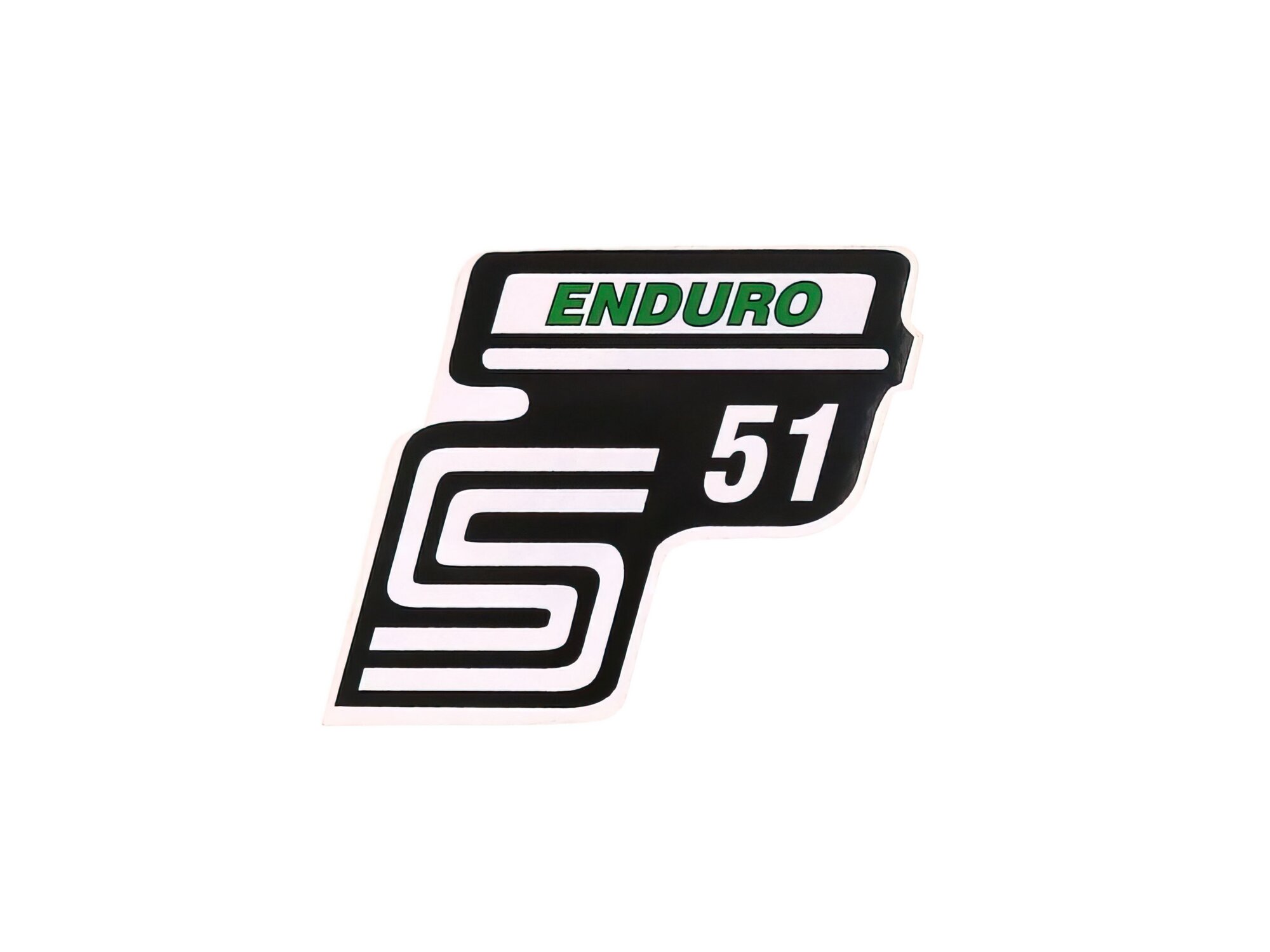 Image of Schriftzug S51 Enduro Folie / Aufkleber grün Simson S51