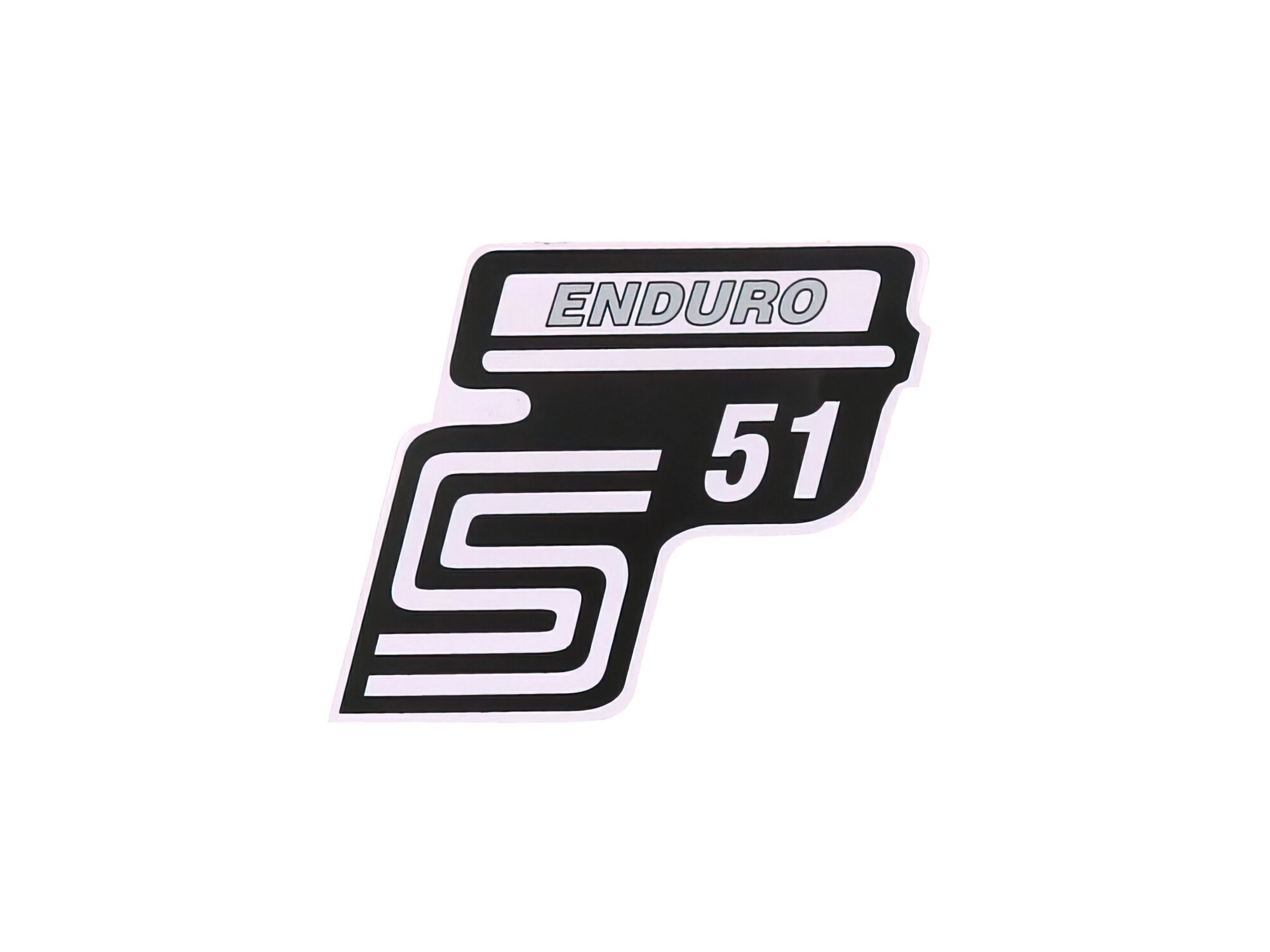 Image of Schriftzug S51 Enduro Folie / Aufkleber silber Simson S51