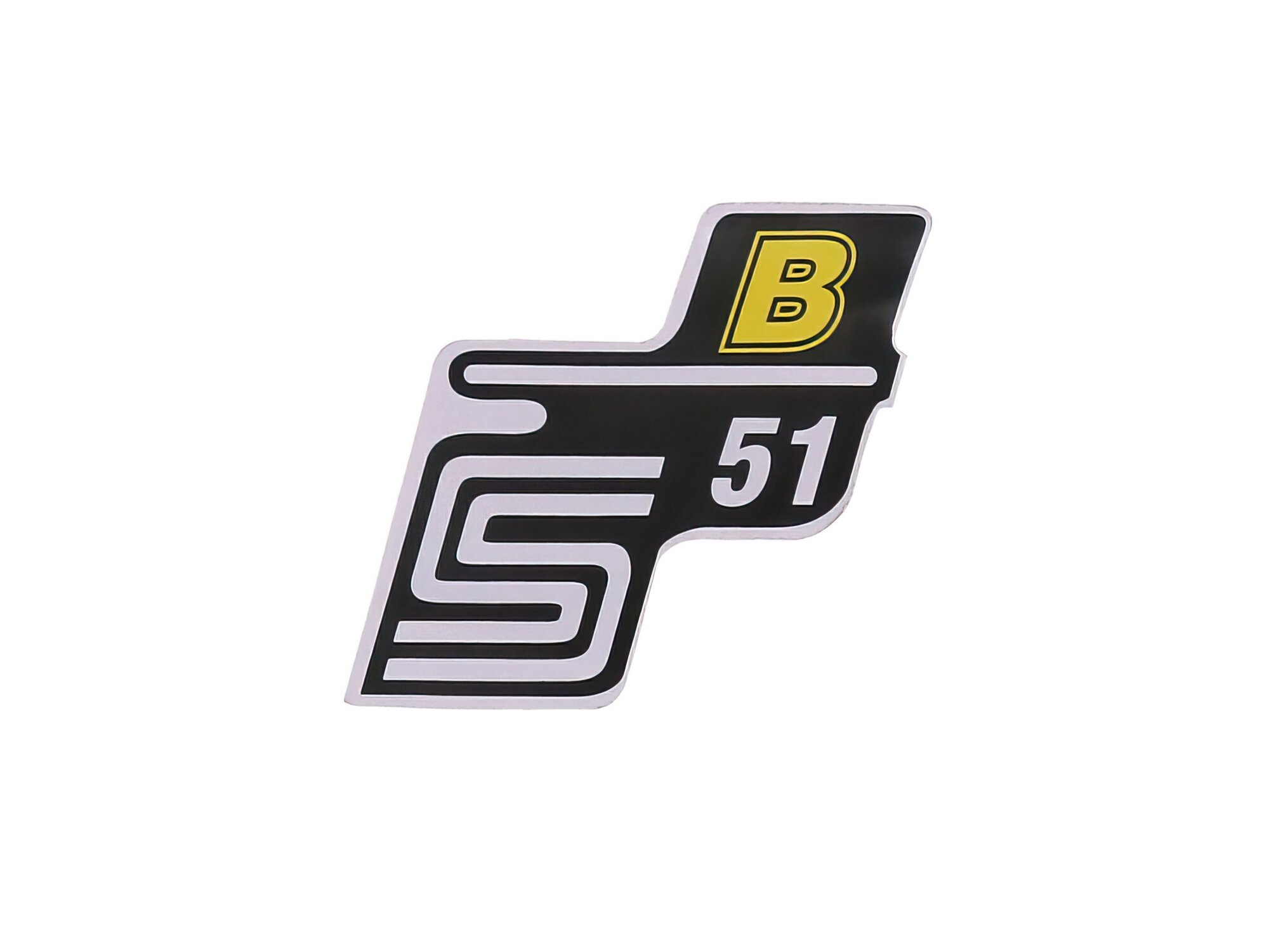 Image of Schriftzug S51 B Folie / Aufkleber gelb Simson S51