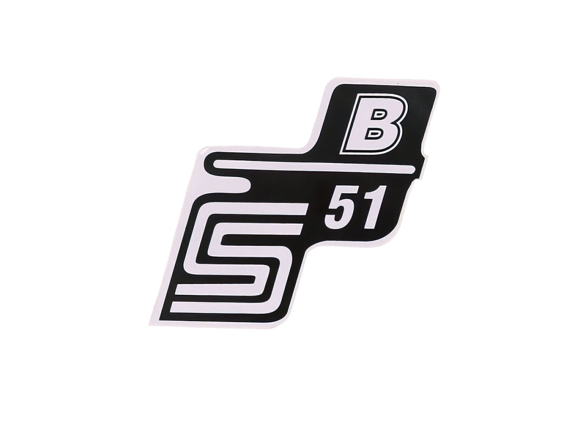 Image of Schriftzug S51 B Folie / Aufkleber weiß Simson S51
