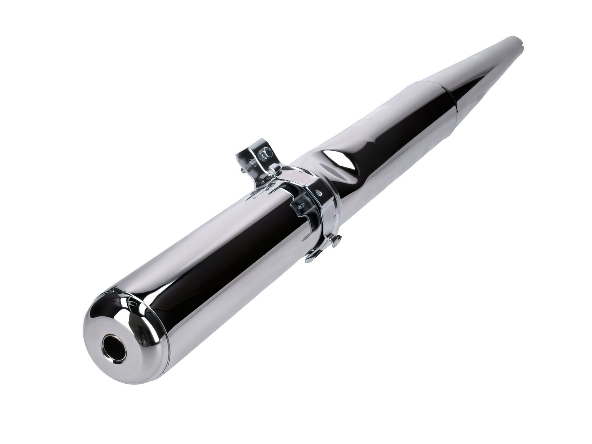Image of Auspuff / Schalldämpfer Chrom 28mm mit Gegenkonus Simson S51