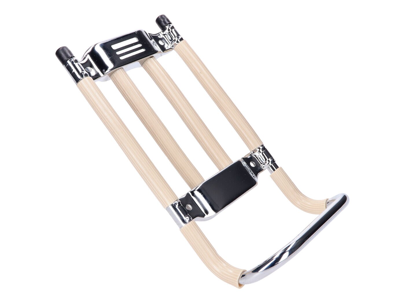 Gepäckträger Chrom / beige Simson Schwalbe