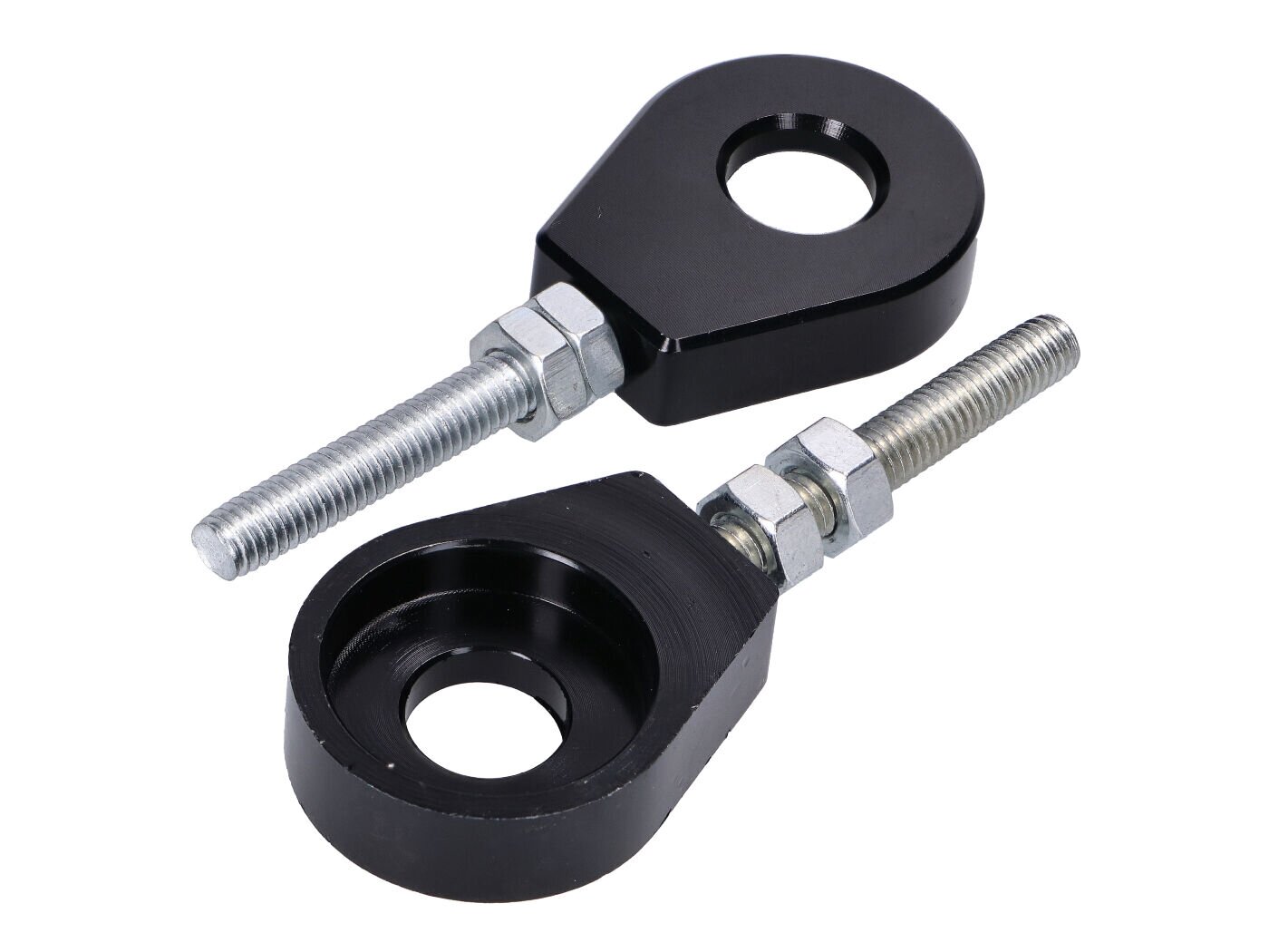 Image of Kettenspanner 12mm Alu Puch / Simson / Kreidler / Sachs schwarz
