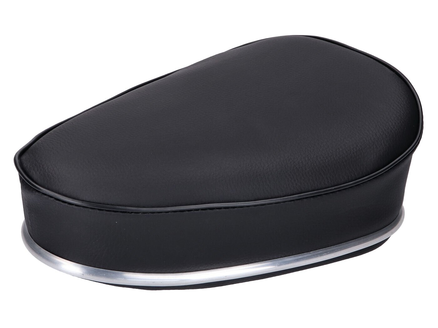Image of Sitzbank schwarz mit Chromleiste / 22mm Klemmung Mofa