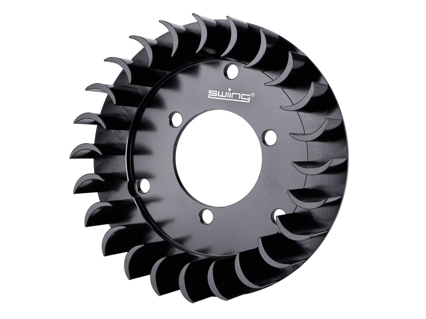 Image of Lüfterrad swiing Alu CNC schwarz Sachs HPI / Bosch / Ducati Zündung