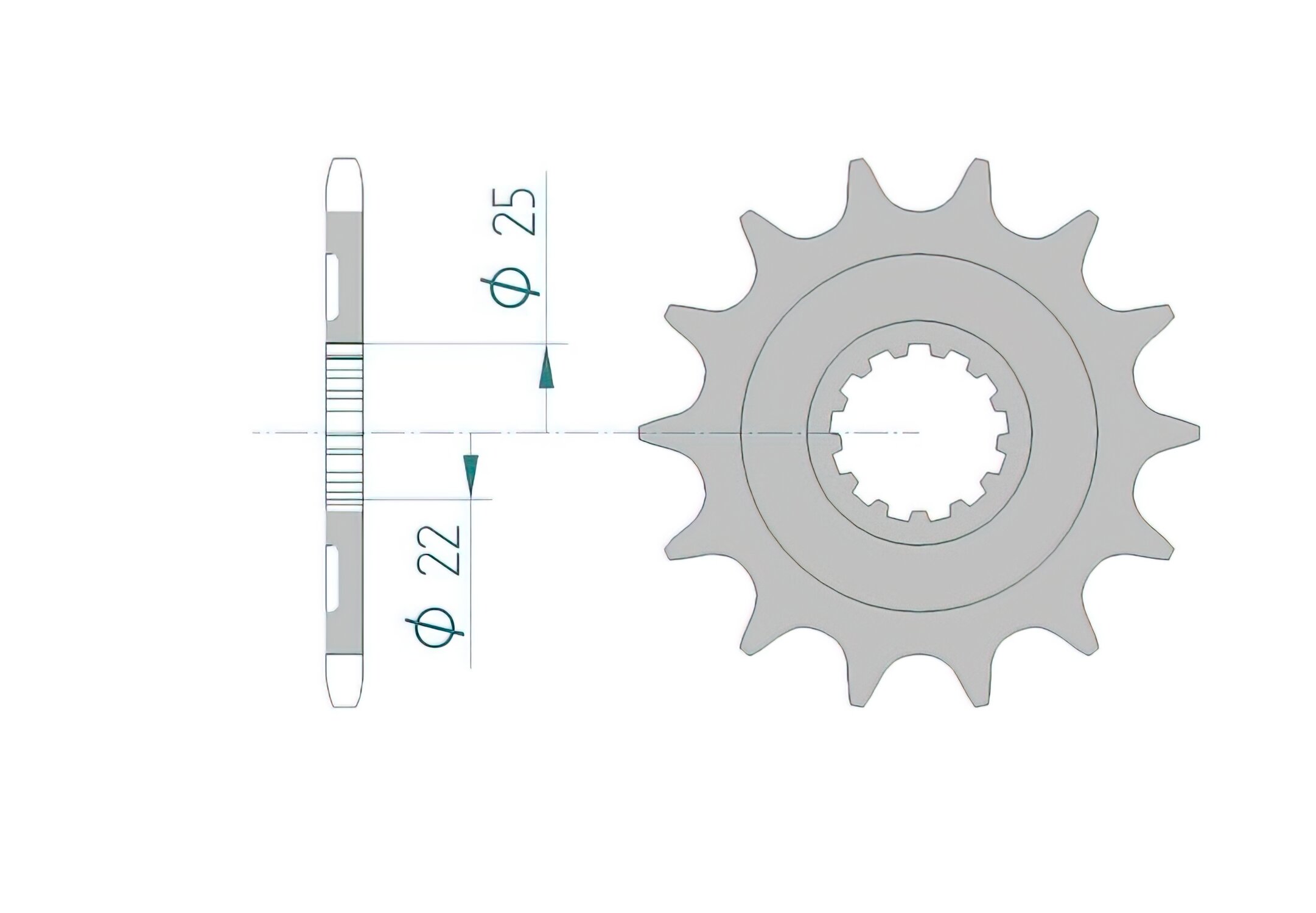 Ritzel Afam selbstreinigend 13 Zähne KXF 450