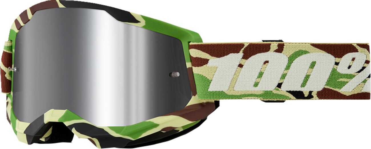 Image of Crossbrille 100% Strata 2 WAR CAMO silber verspiegelt