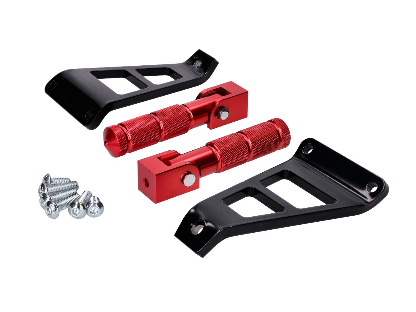 Image of Sozius Fussrasten Alu Beta RR 50 mit Halterung rot