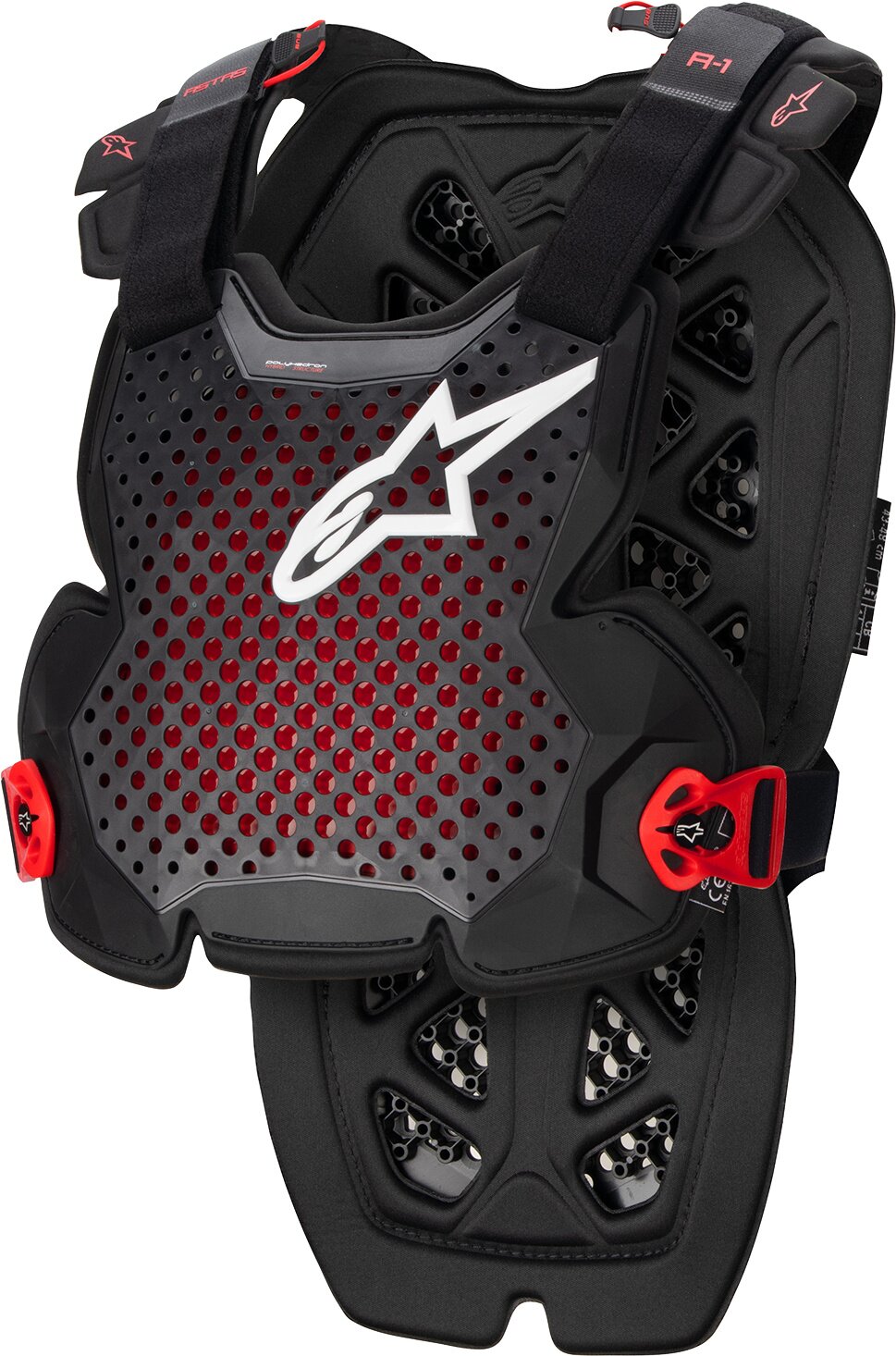 Image of Brustpanzer Alpinestars A-1 schwarz/rot M/L