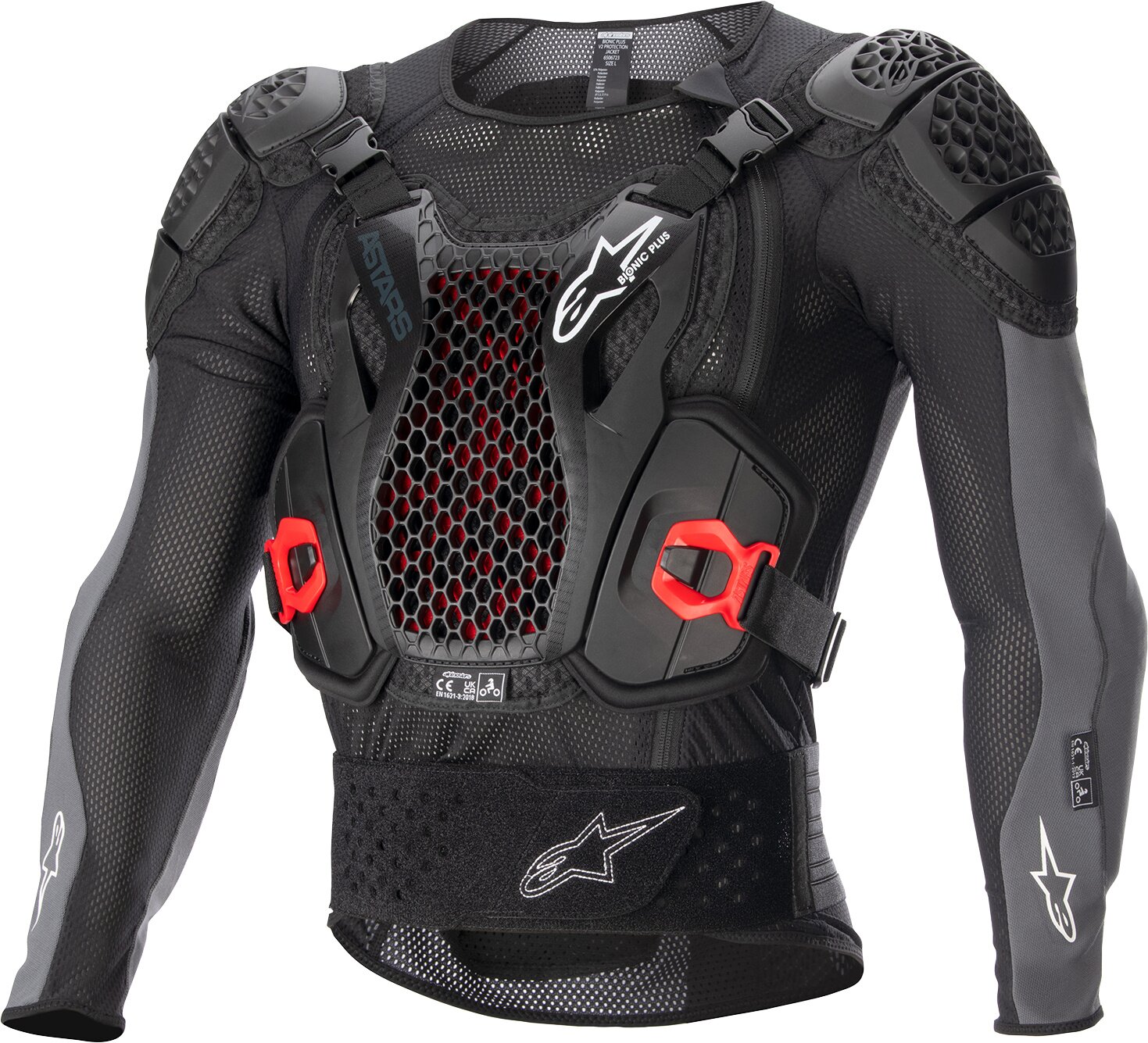 Image of Protektorenjacke Alpinestars Bionic PLUS V2 schwarz/rot L