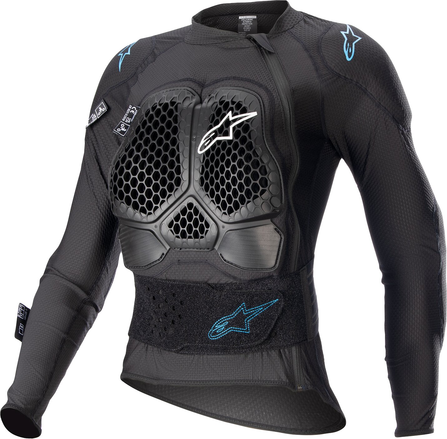 Image of Protektorenjacke Alpinestars 4W Stella Bionic Action V2 schwarz/türkis S