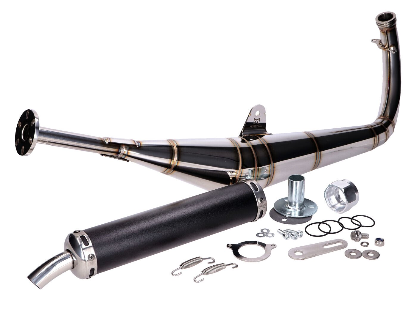 Image of Auspuff Motegra Racing 60-110cc goldene Nähte Simson S50 / S51 / S70