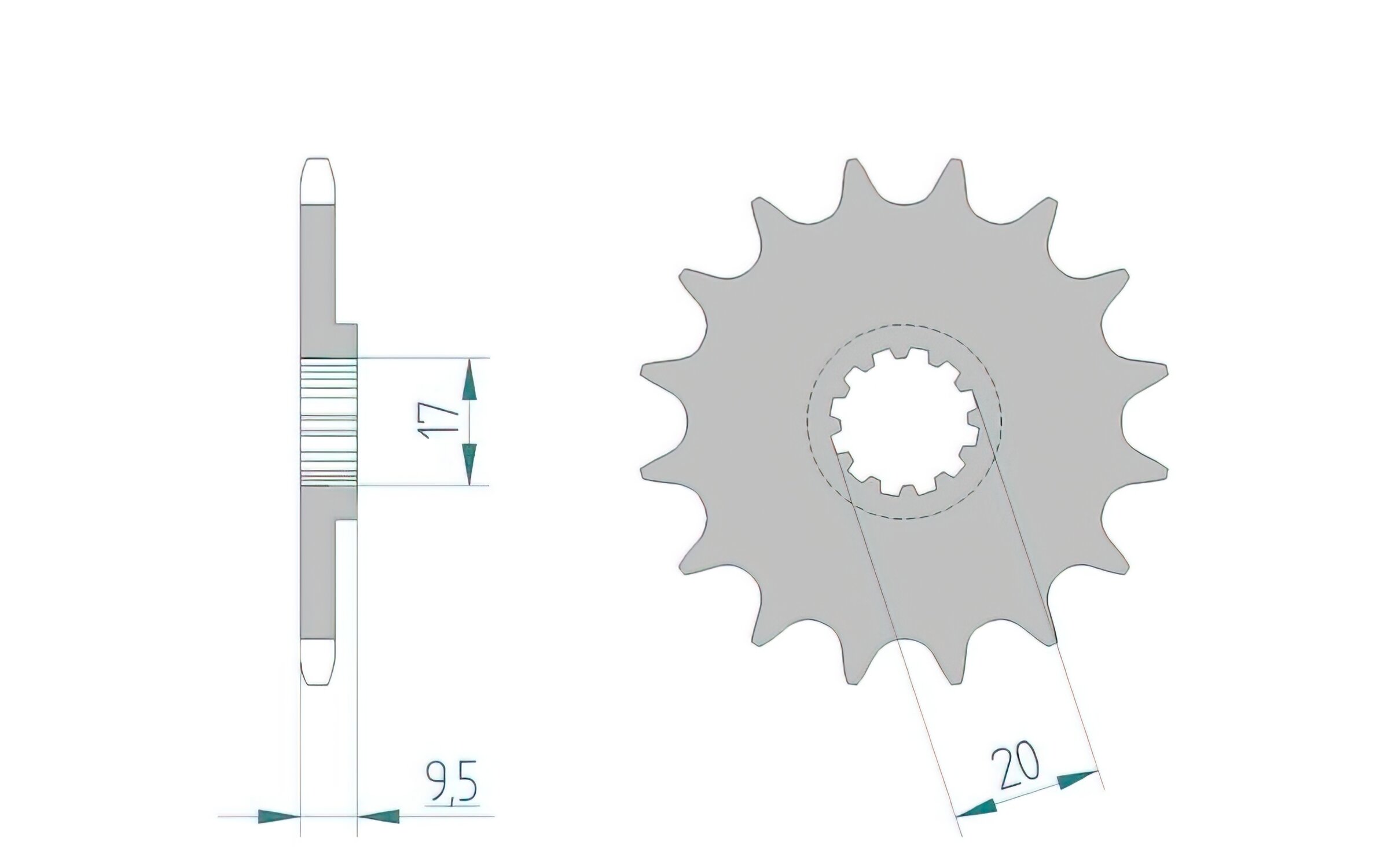 Image of Ritzel Afam 420 / 12 Zähne SX / TC 65