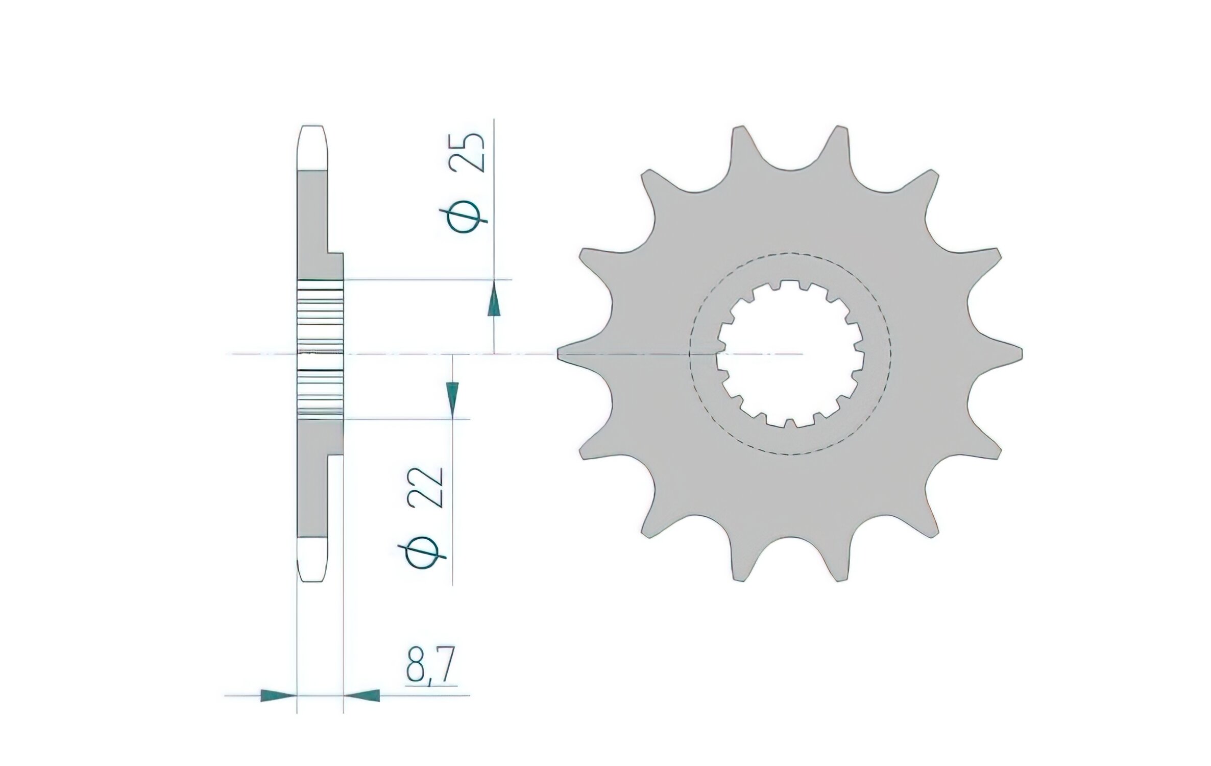 Image of Ritzel Afam 14 Zähne KTM / Husqvarna / Beta