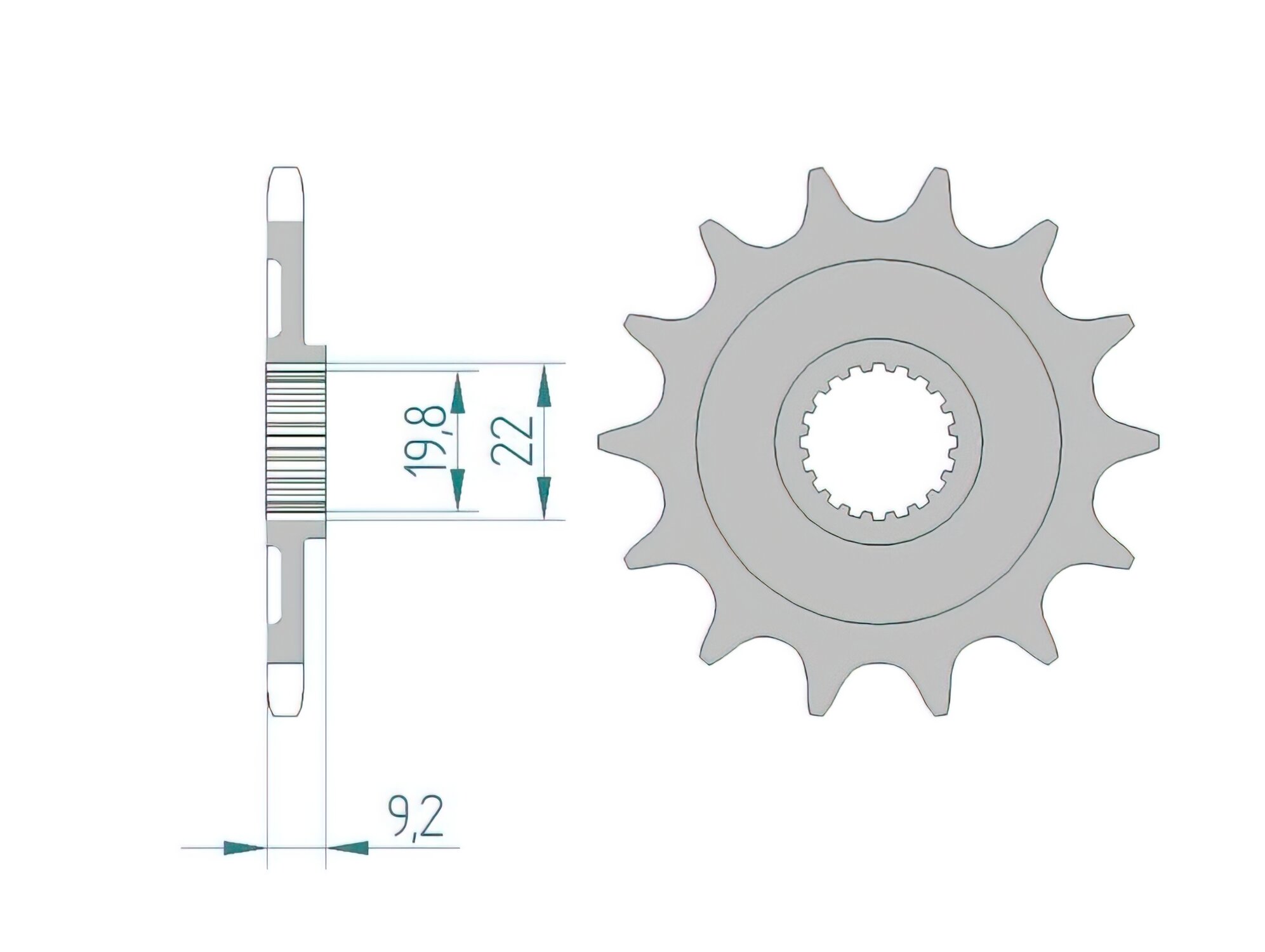 Image of Ritzel Afam 13 Zähne KXF 250