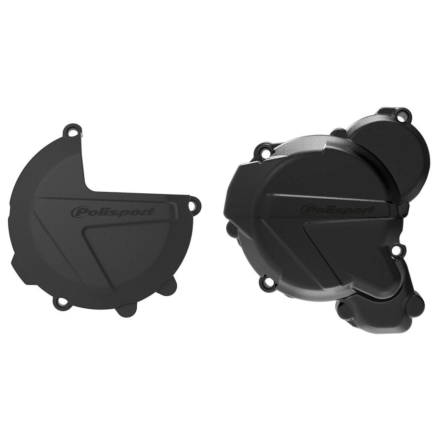 Image of Gehäusedeckelschutz Kit Polisport KTM EXC 300 TPI schwarz