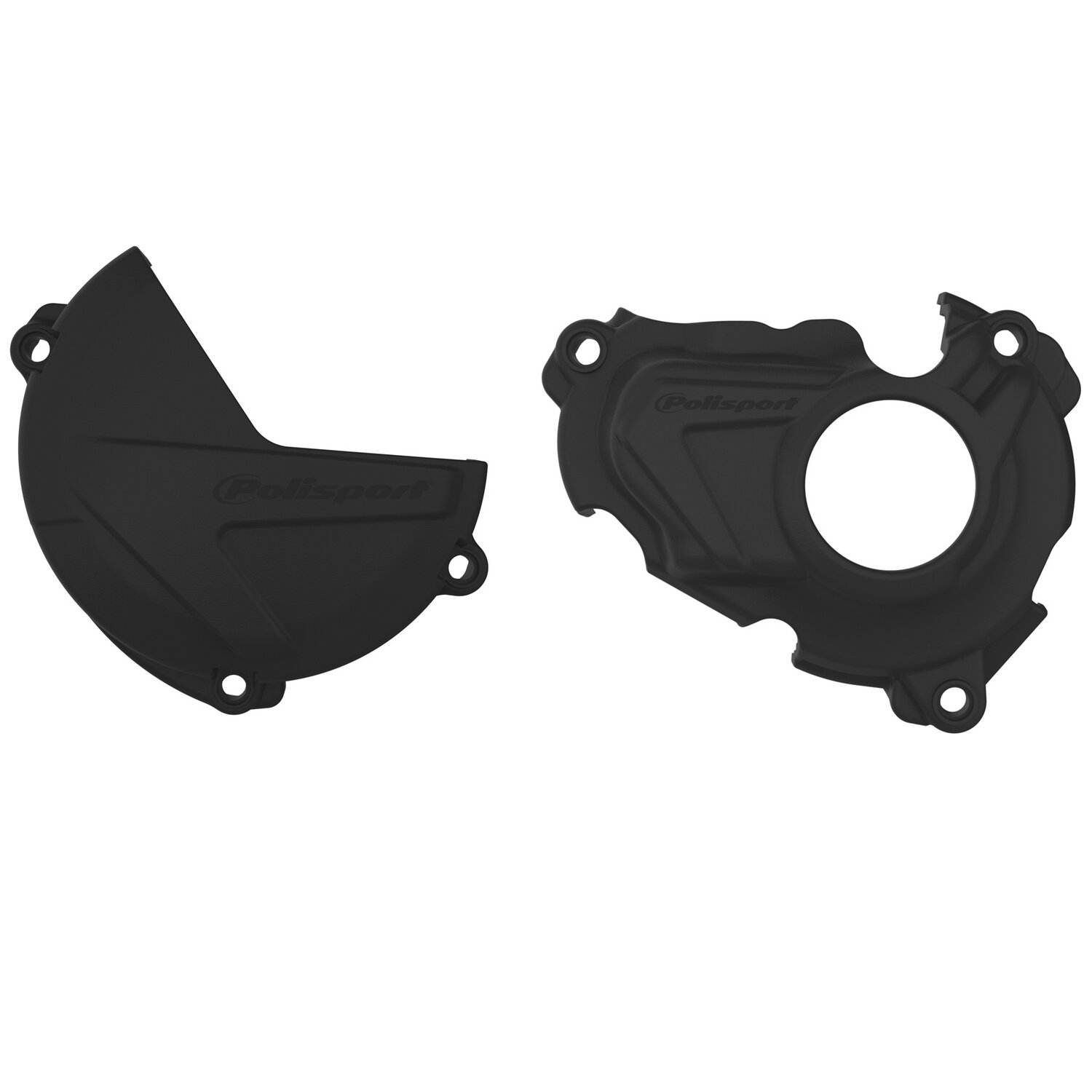 Image of Gehäusedeckelschutz Kit Polisport Yamaha YZF 250 ab 2019 schwarz