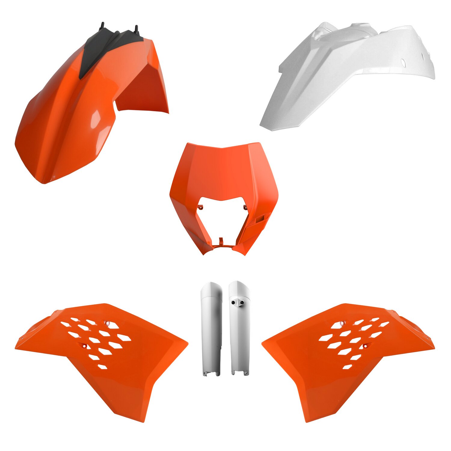 Image of Plastik Kit Polisport KTM EXC 125 2011 orange