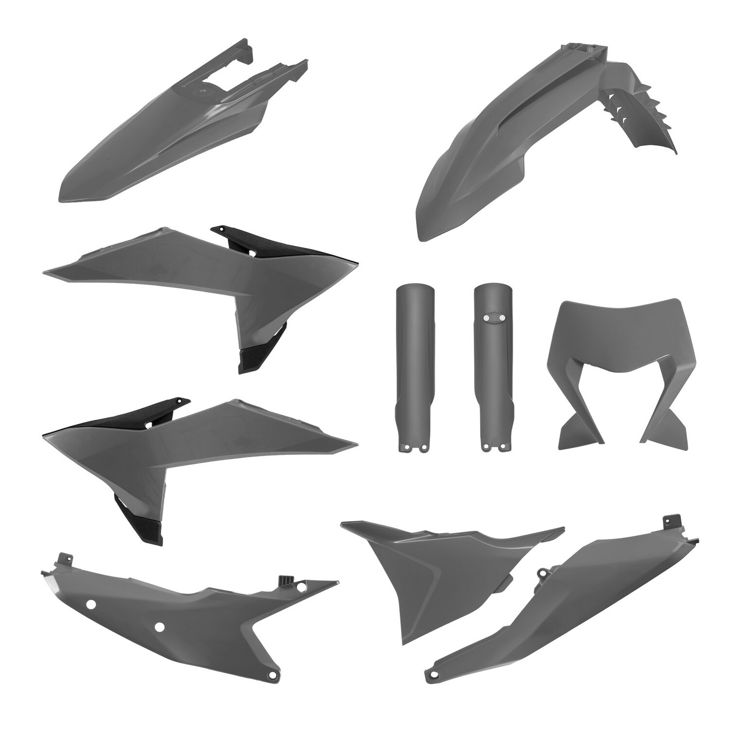 Image of Plastik Kit Polisport KTM EXC 300 2026 Nardo grau