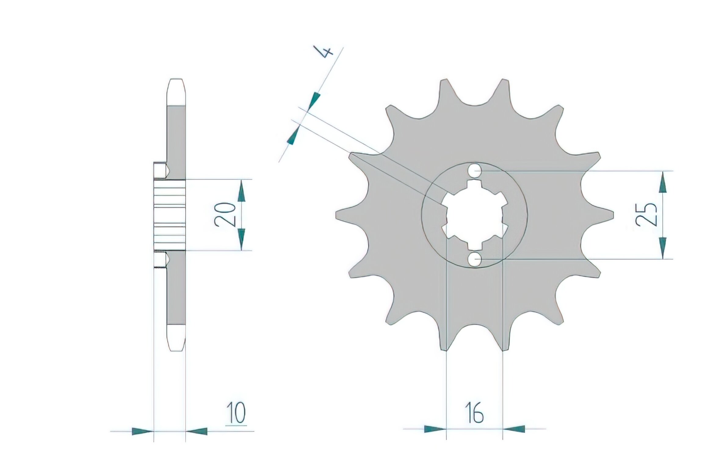 Image of Ritzel Afam 12 Zähne SMS 125