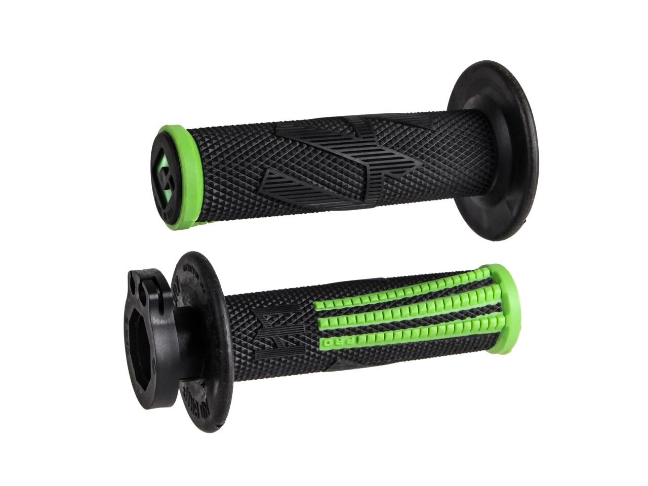 Image of Griffe ODI Emig Pro V2 Lock-on full diamond schwarz / grün