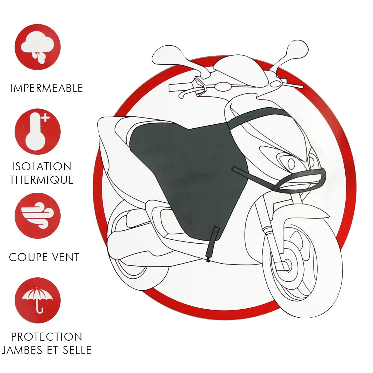 Image of Beinschutz wasserdicht universell Roller / Maxiscooter