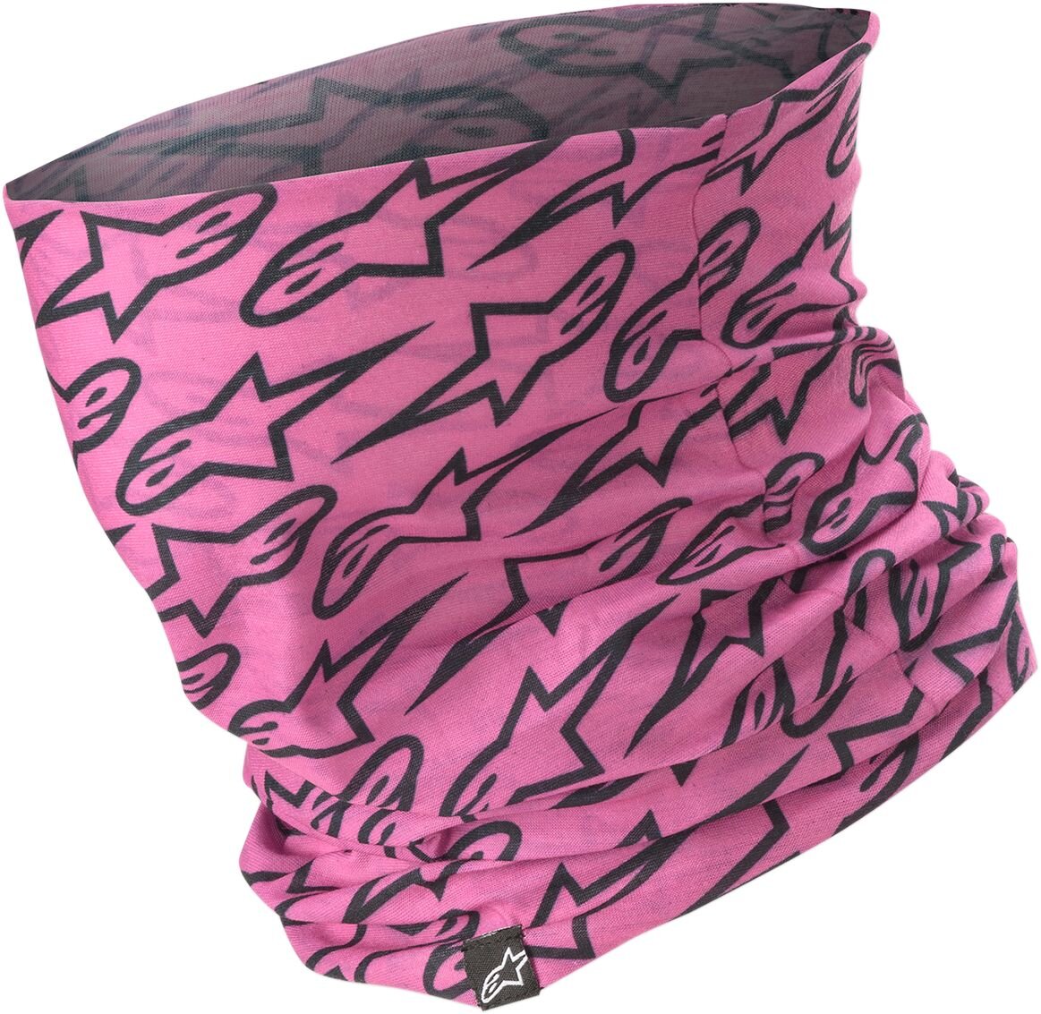 Image of Halswärmer Necktube Alpinestars pink/schwarz