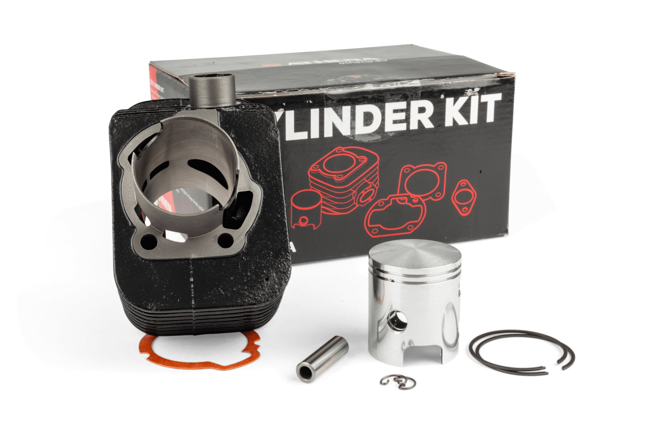 Image of Zylinder Kit Athena Grauguss 63cc 10mm KoBo Piaggio Ciao