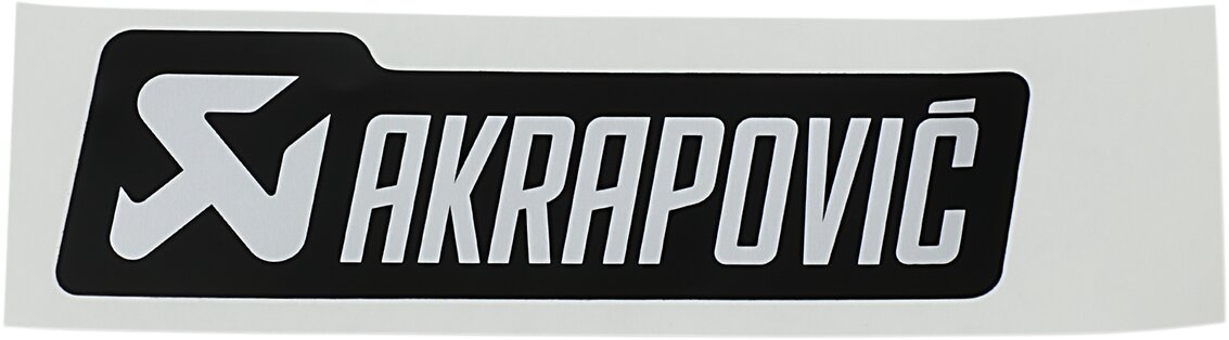 Image of Aufkleber Akrapovic hitzefest 120x35mm schwarz