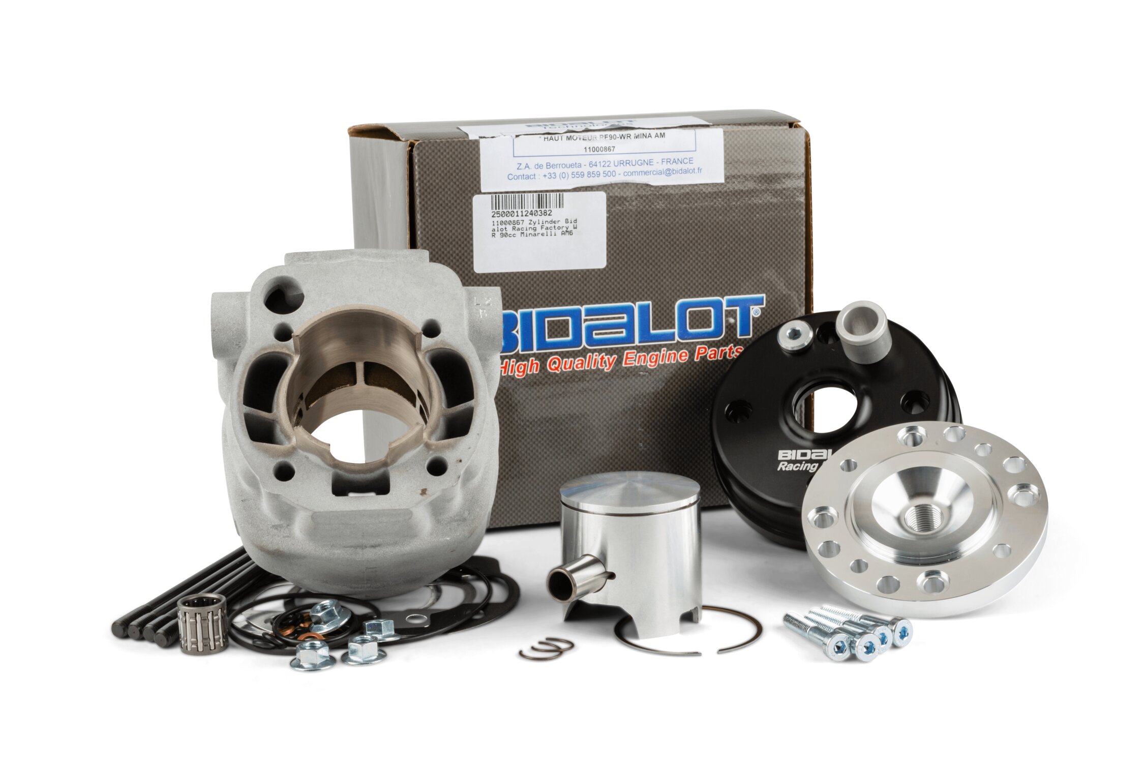 Image of Zylinder Kit Bidalot Racing Factory WR 90cc Minarelli AM6