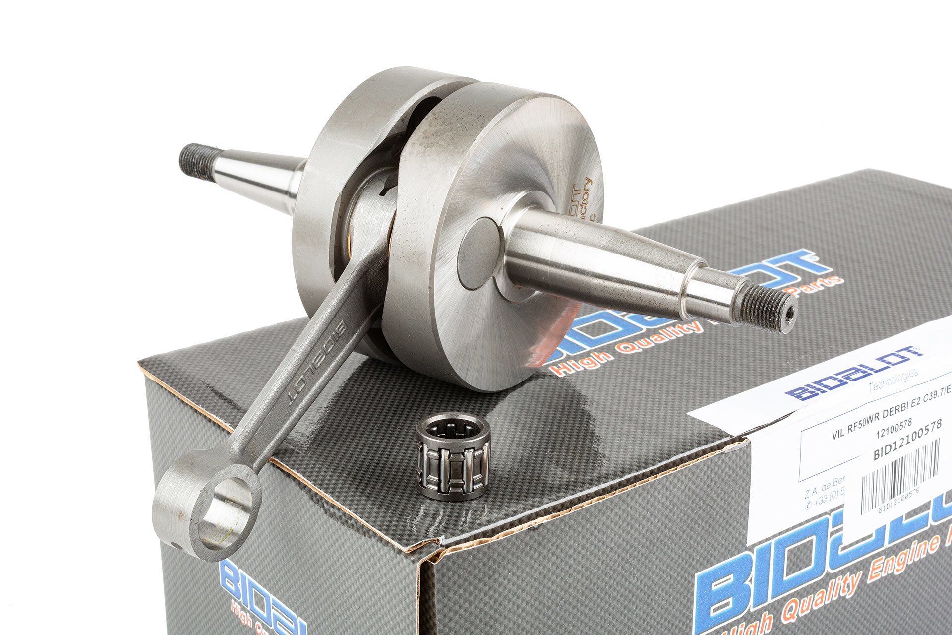 Image of Kurbelwelle Bidalot RF50WR 39,7mm Hub / 85mm Pleuel Derbi Euro 2