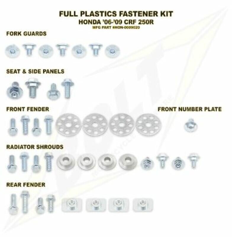 Image of Schraubensatz Verkleidung Bolt Honda CR 125 / 250 2000-2007