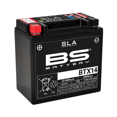 Image of Batterie SLA BS Battery BTX14 12V - 12,6Ah