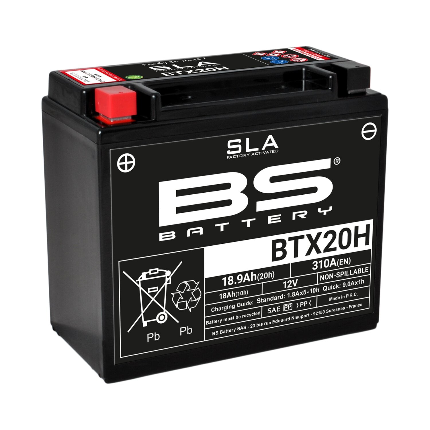 Image of Batterie SLA BS Battery BTX20 12V - 18,9Ah