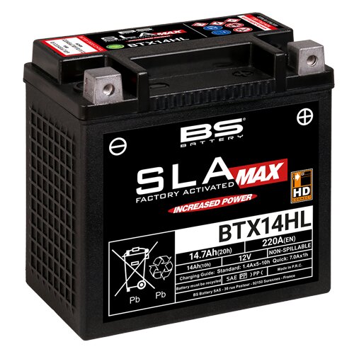 Image of Batterie SLA Max BS Battery BTX14HL 12V - 14,7Ah
