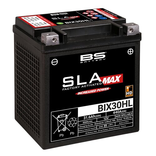 Image of Batterie SLA Max BS Battery BIX30L 12V - 31,6Ah
